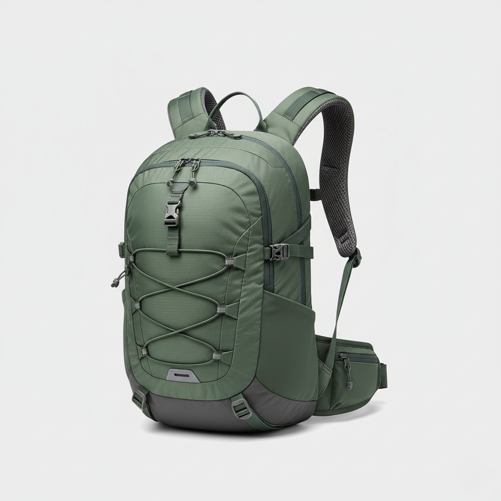 25L Hiking Backpack – Adjustable Shoulder Straps, Water-Resistant Fabric, Multi-Compartment Design