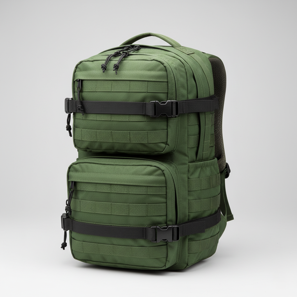 30L Tactical Backpack – Tear-Resistant Nylon, MOLLE System, Compression Straps, Multi-Pocket Design