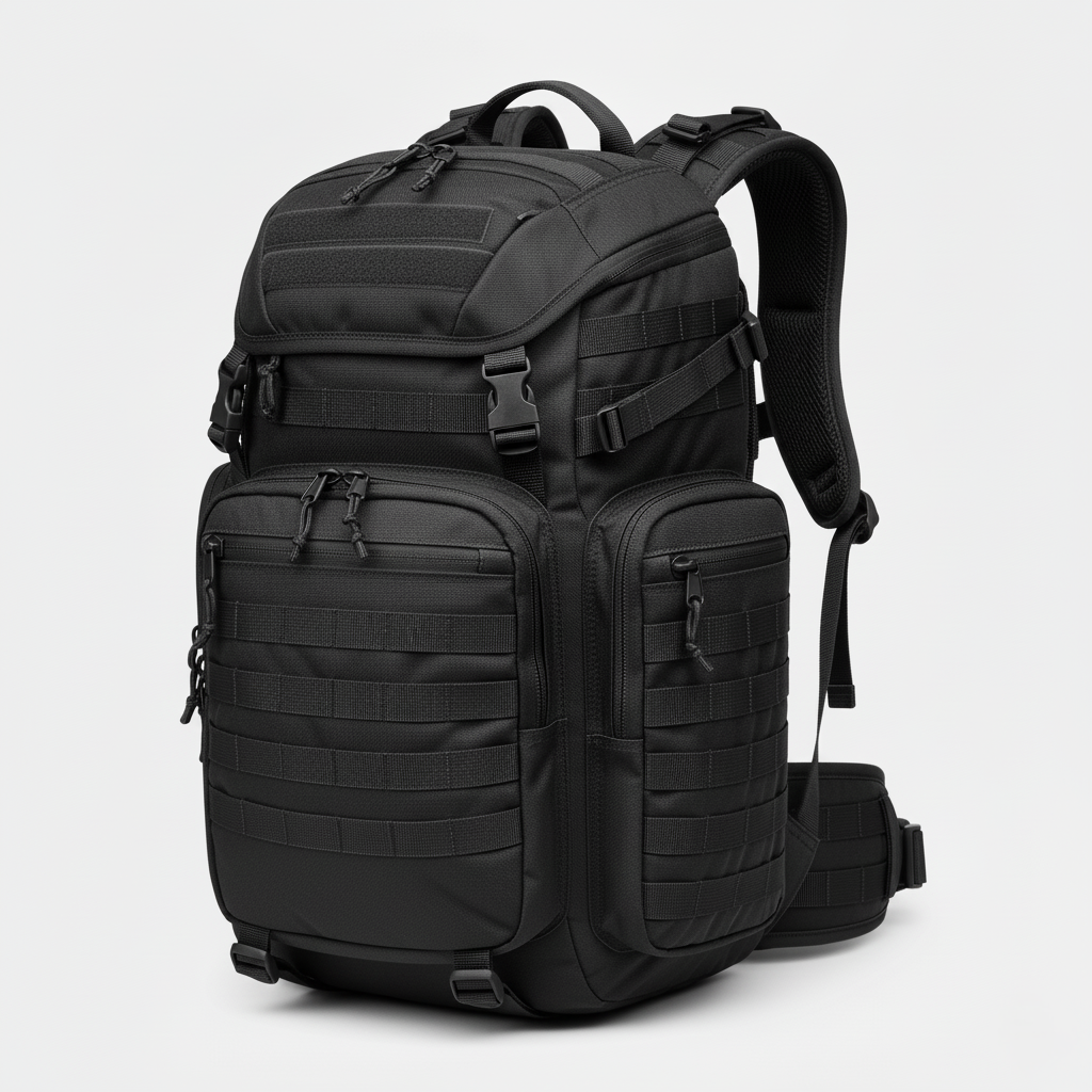 40L Tactical Backpack – MOLLE System, Water-Resistant Fabric, and Ventilated Back Support for Outdoor Use