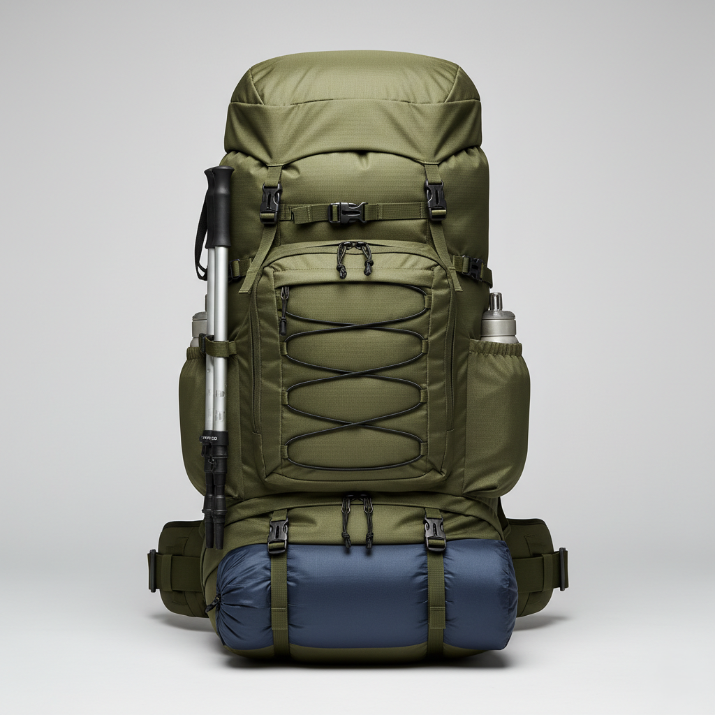 80L Waterproof Hiking Backpack – Adjustable Straps and Multi-Compartment Design for Camping Trips