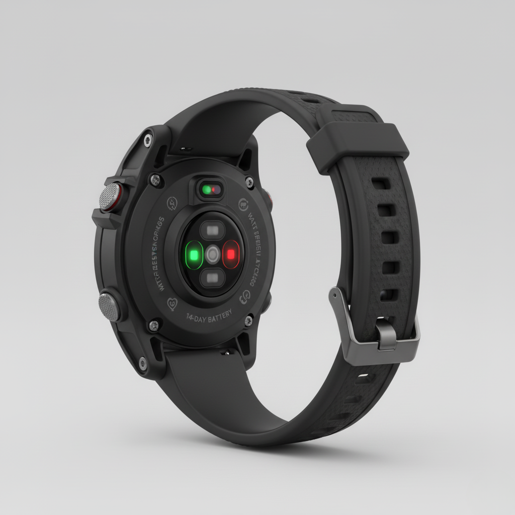 GPS Outdoor Smartwatch – Heart Rate, Step, and Sleep Tracking with Extended Battery for Hiking