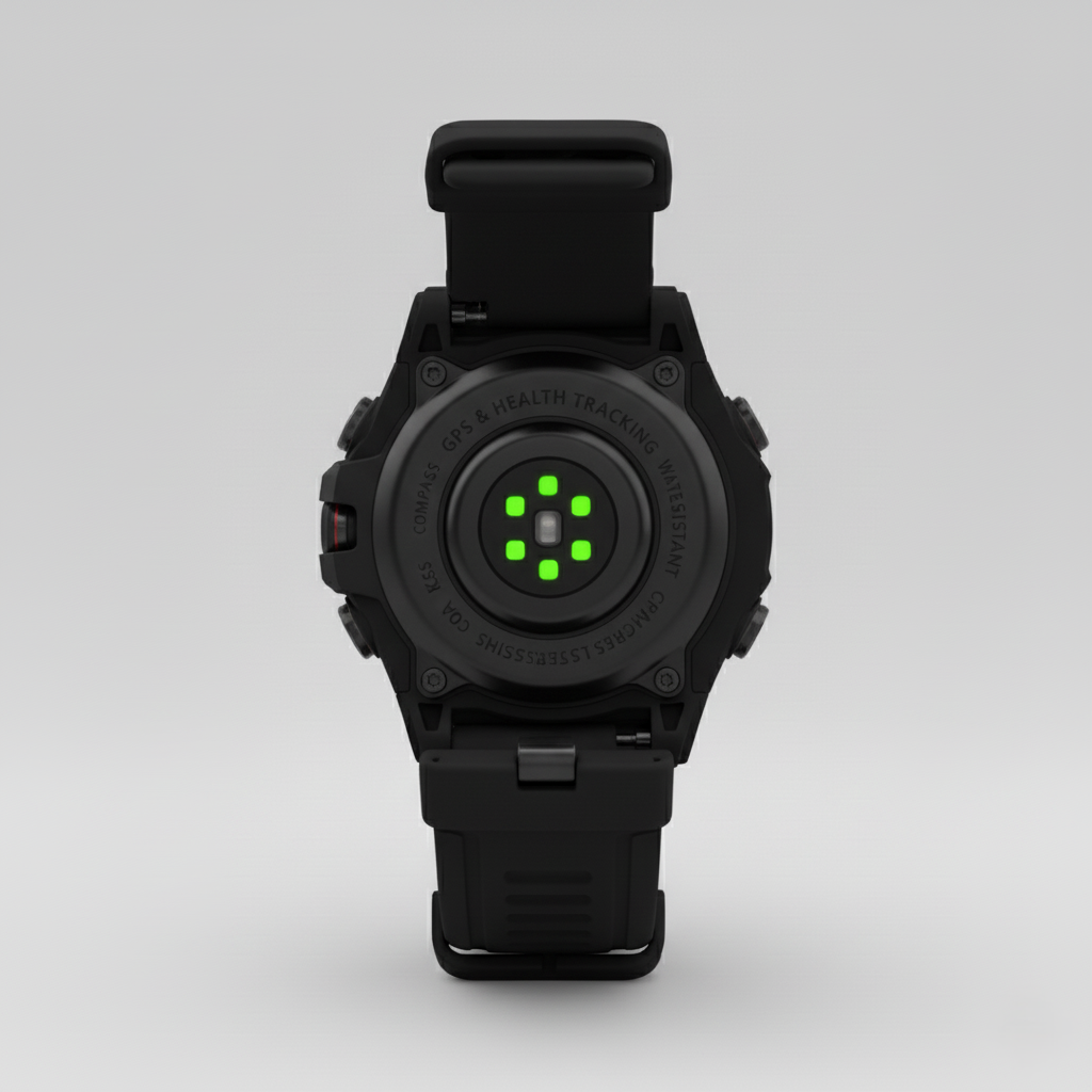 Outdoor Smartwatch with GPS – Titanium Case, Water Resistant, Multi-Sensor Tracking