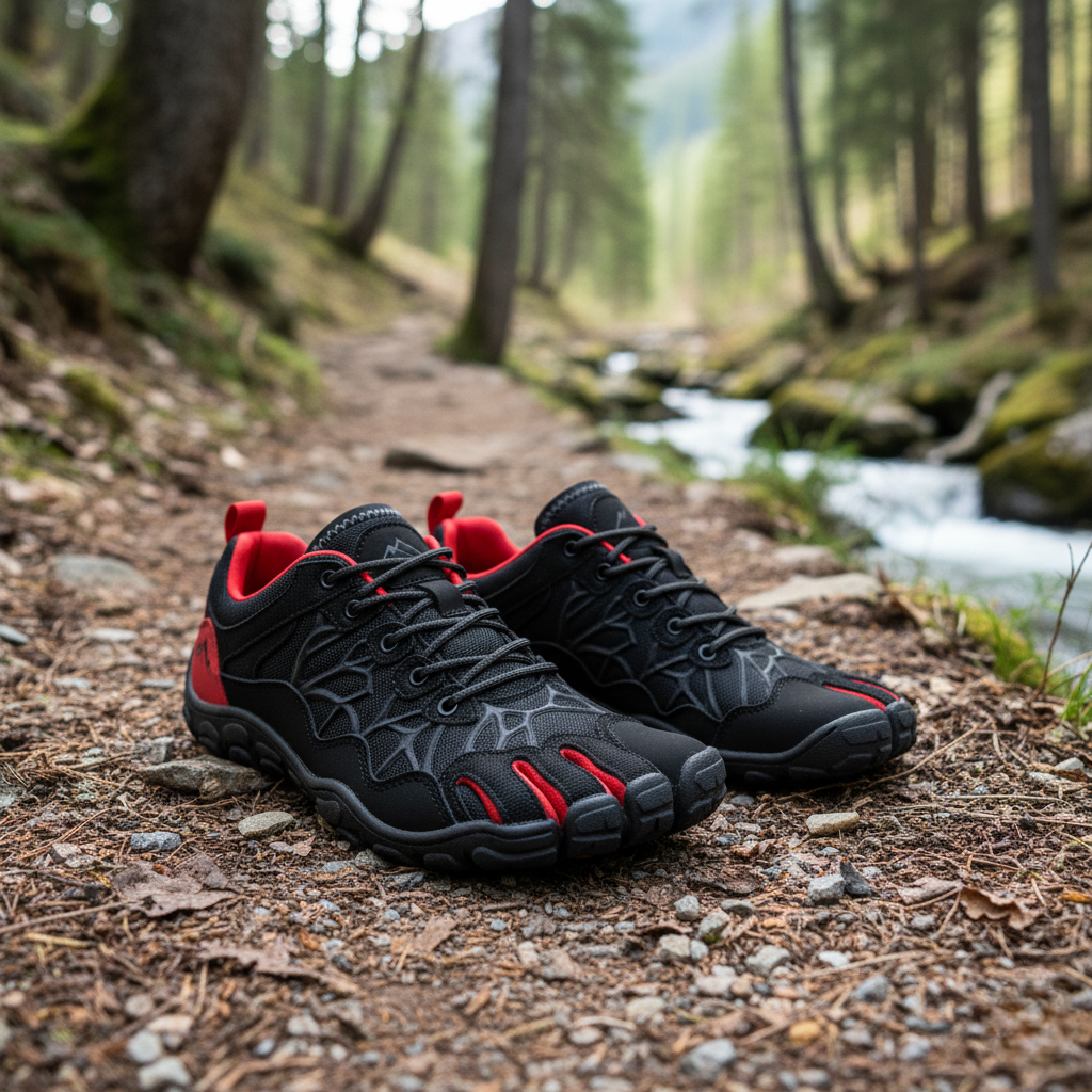 Unisex Barefoot Hiking Shoes – Wide Toe Box, Zero-Drop 4mm Sole, Flexible Design for Natural Walking