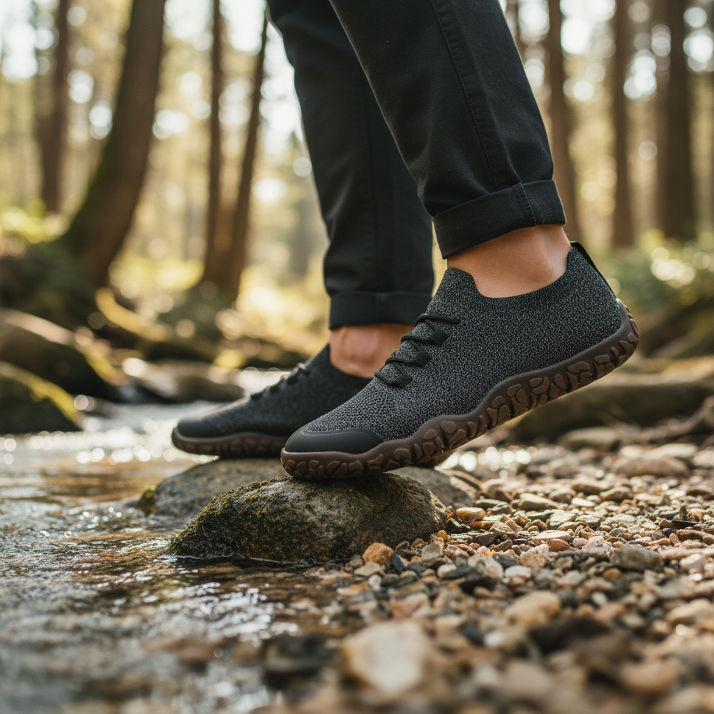 Unisex Barefoot Shoes – Zero-Drop Flexible Sole and Wide Toe Box for Walking and Light Trail Use