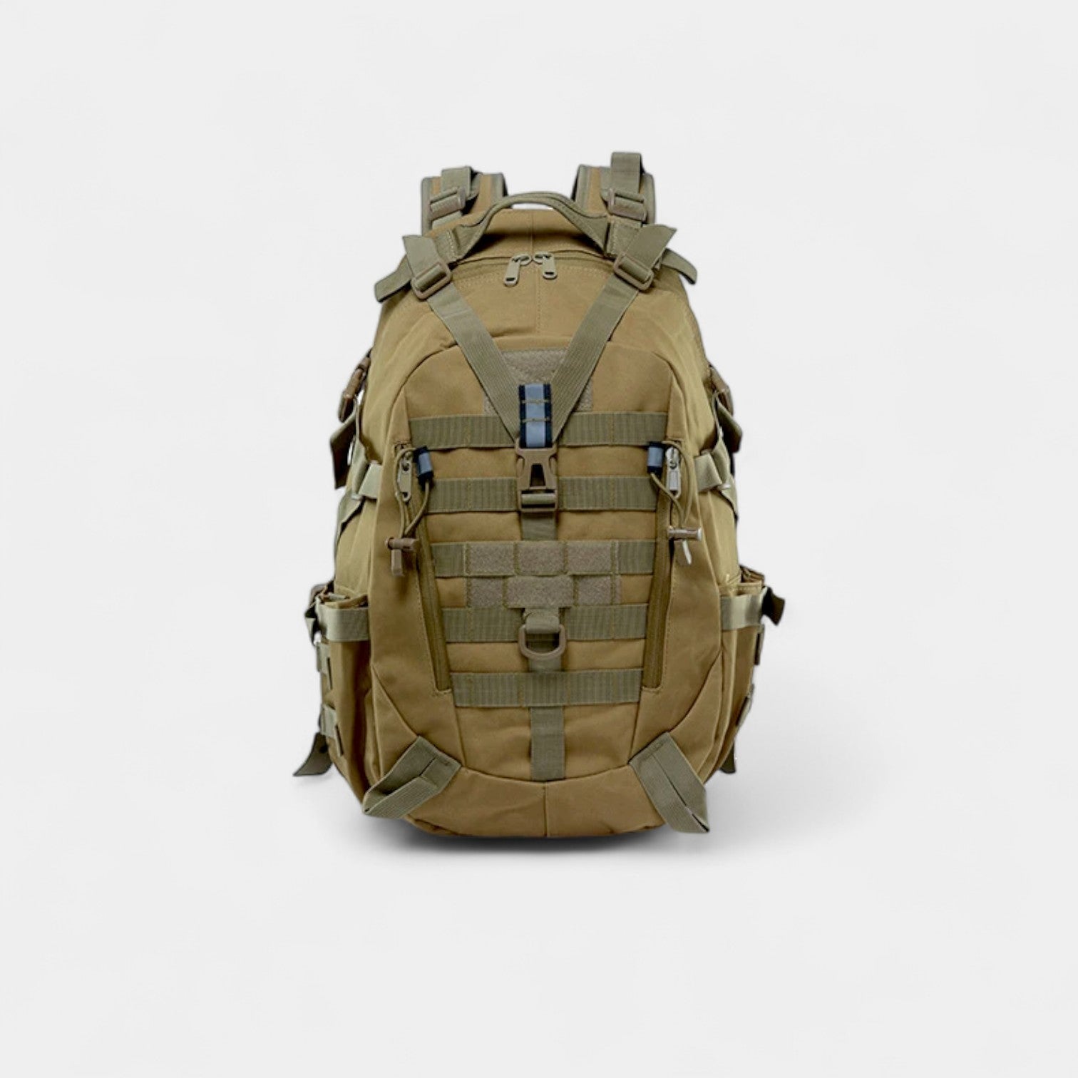40L Tactical Backpack with MOLLE System and Breathable Back Support for Hiking and Outdoor Training
