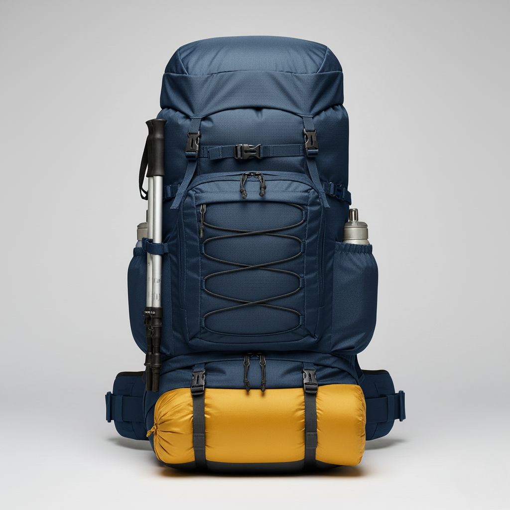 80L Waterproof Hiking Backpack – Adjustable Straps and Multi-Compartment Design for Camping Trips